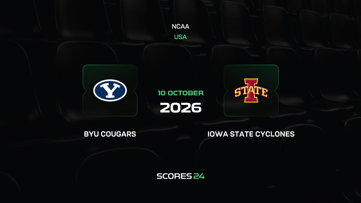 BYU Cougars vs Iowa State Cyclones Match on 10 October 2026
