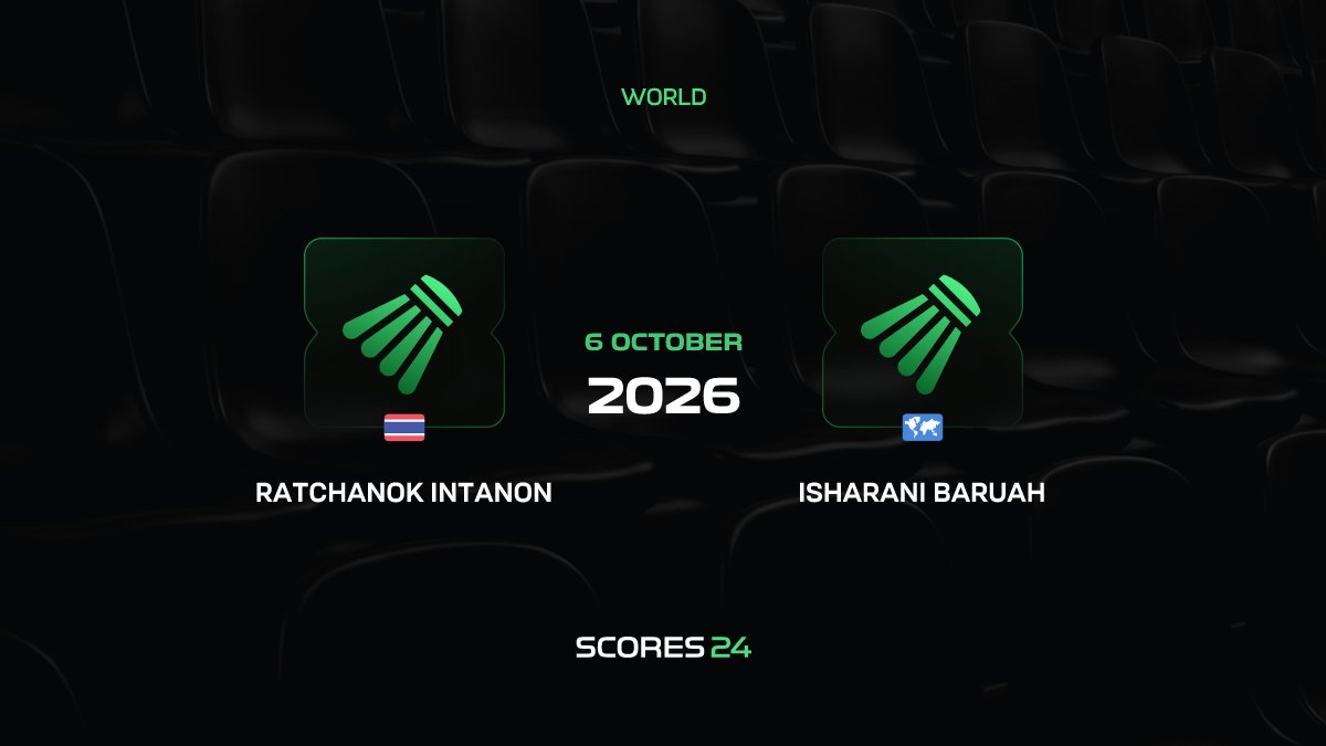 Ratchanok Intanon vs Isharani Baruah Match on 6 October 2026