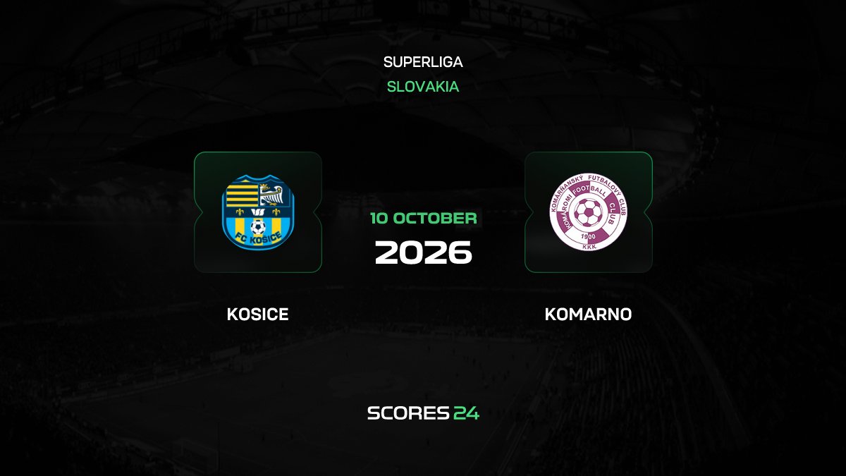 FK Kosice vs Komarno Live Stream 10/10/2026, H2H Stats, Trends, Odds ...