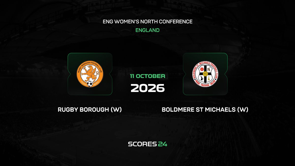 Rugby Borough vs Boldmere St Michaels Live Stream 11/10/2026, H2H Stats ...
