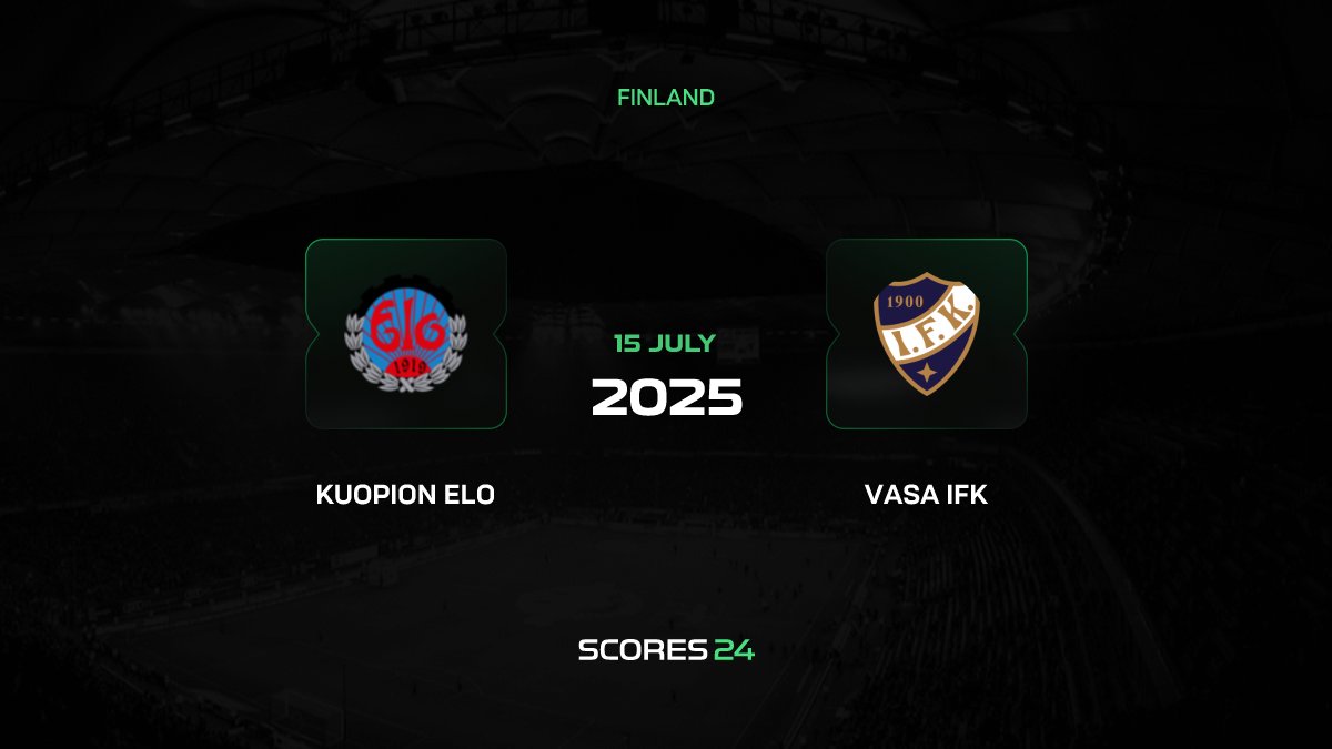 Kuopion Elo vs VIFK Live Stream 15/07/2025, Lineups & Odds