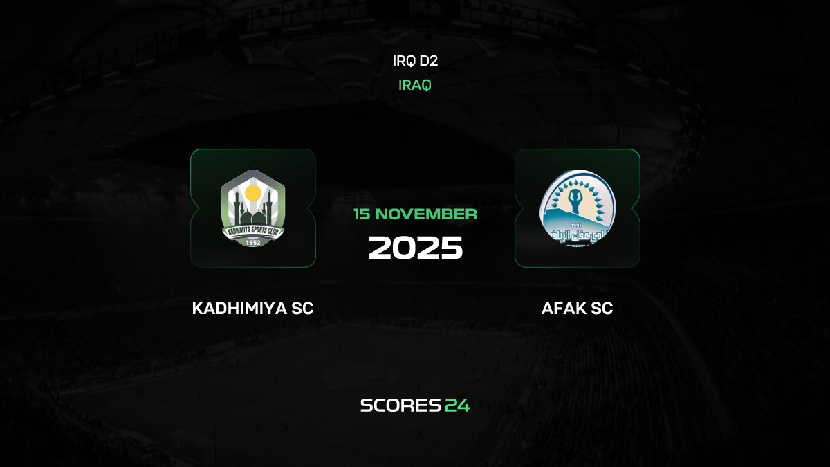 Kadhimiya SC vs Afak SC Live Stream 15/11/2025, Lineups & Odds