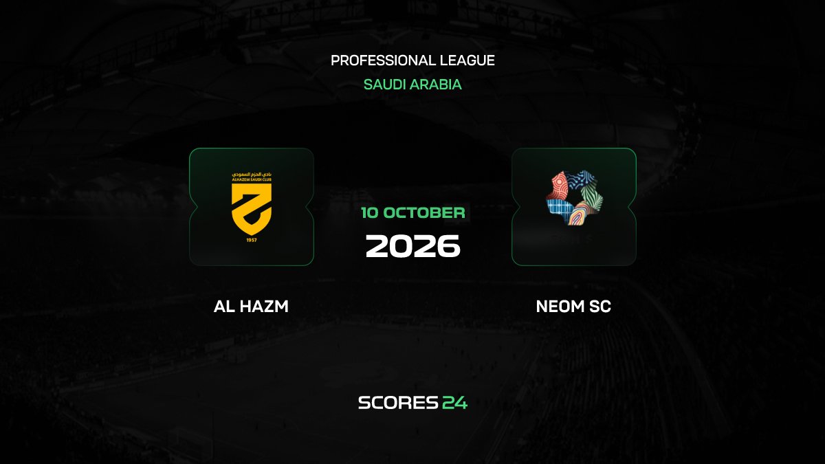 Al Hazm vs Neom SC Prediction 10/10/2026 – H2H Stats, Trends, Odds ...