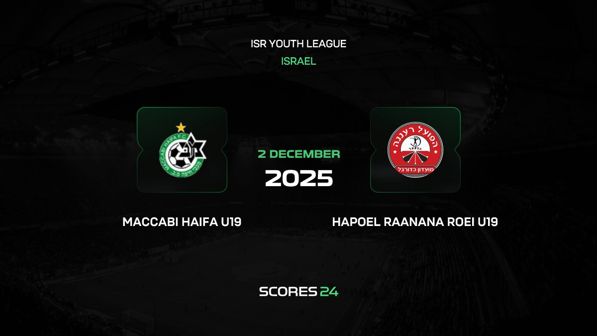 Maccabi Haifa U19 vs Hapoel Raanana Roei U19 H2H Stats & Results | Head ...