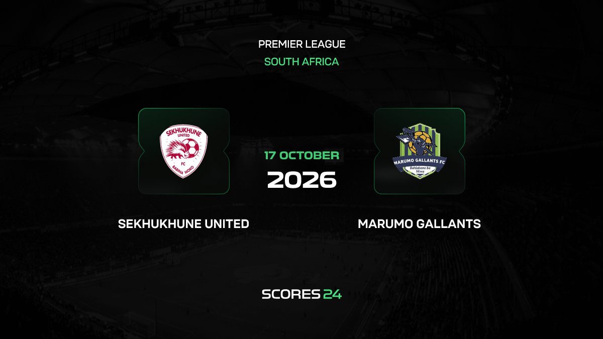 Sekhukhune United vs Marumo Gallants Live Stream 17/10/2026, H2H Stats ...