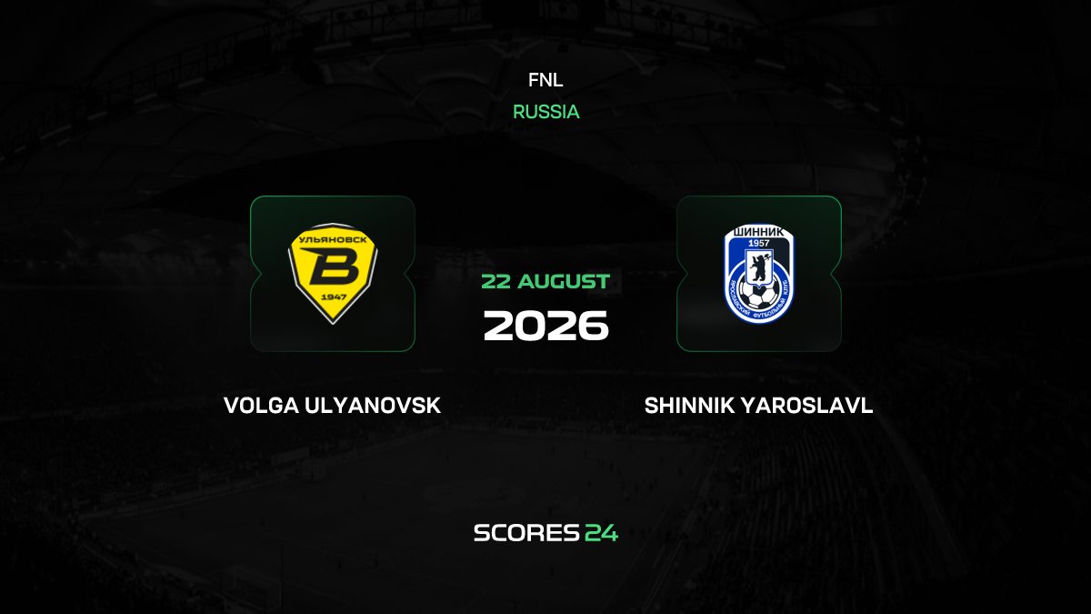 Volga Ulyanovsk Fixtures Schedule & Predictions, Games Scores, Lineup,  Statistics, and Results for today