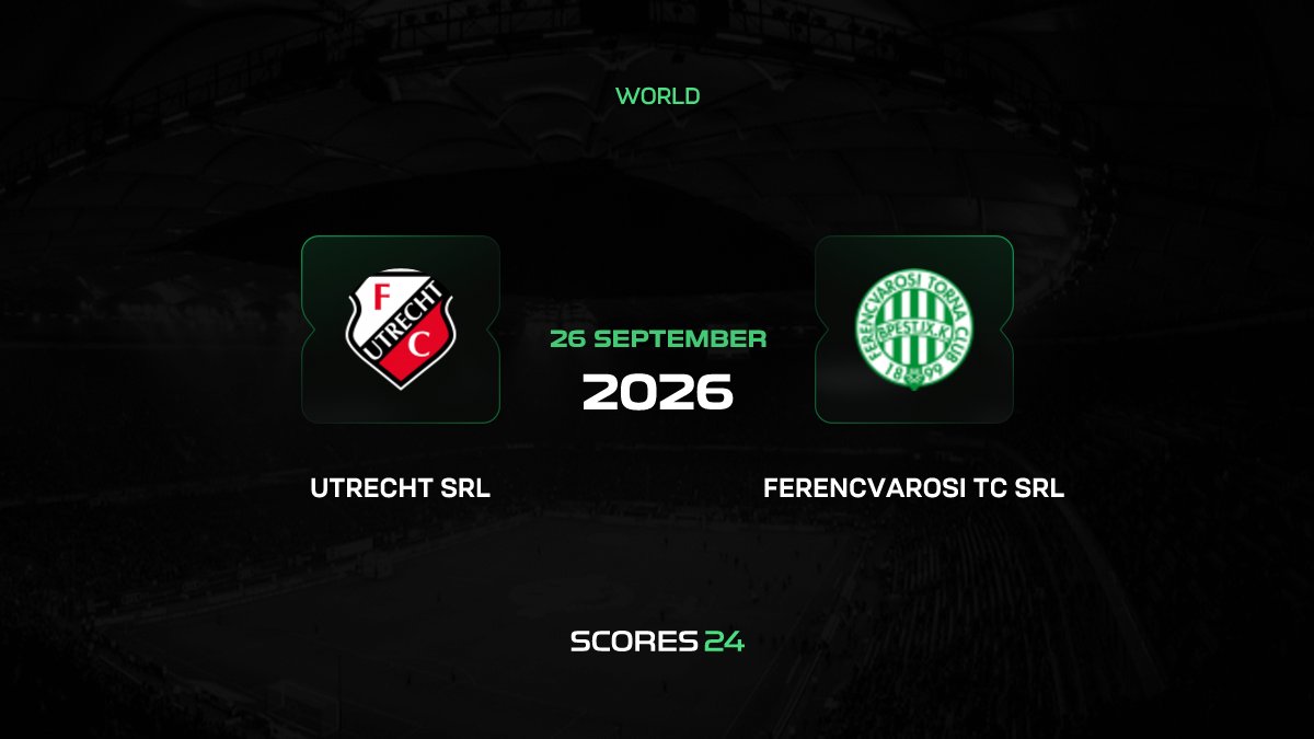 Utrecht SRL vs Ferencvarosi TC SRL Result, Goals & Match Stats | Football