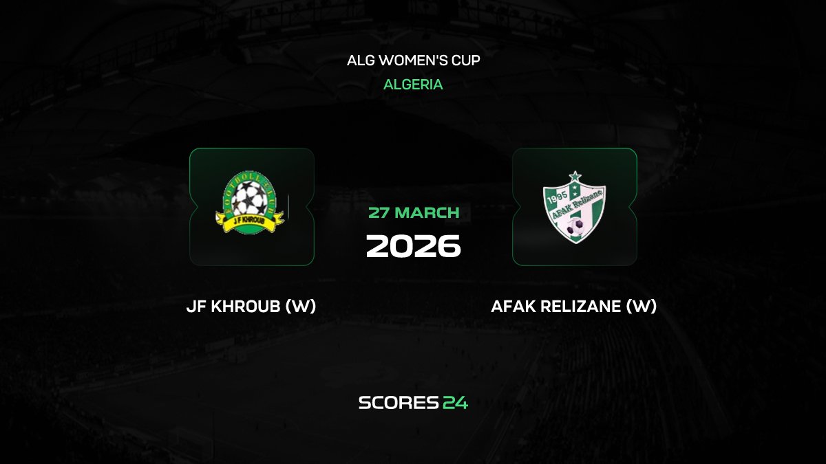 Jf Khroub(w) vs Afak Relizane(w) Live Stream 27/03/2026, Lineups & Odds
