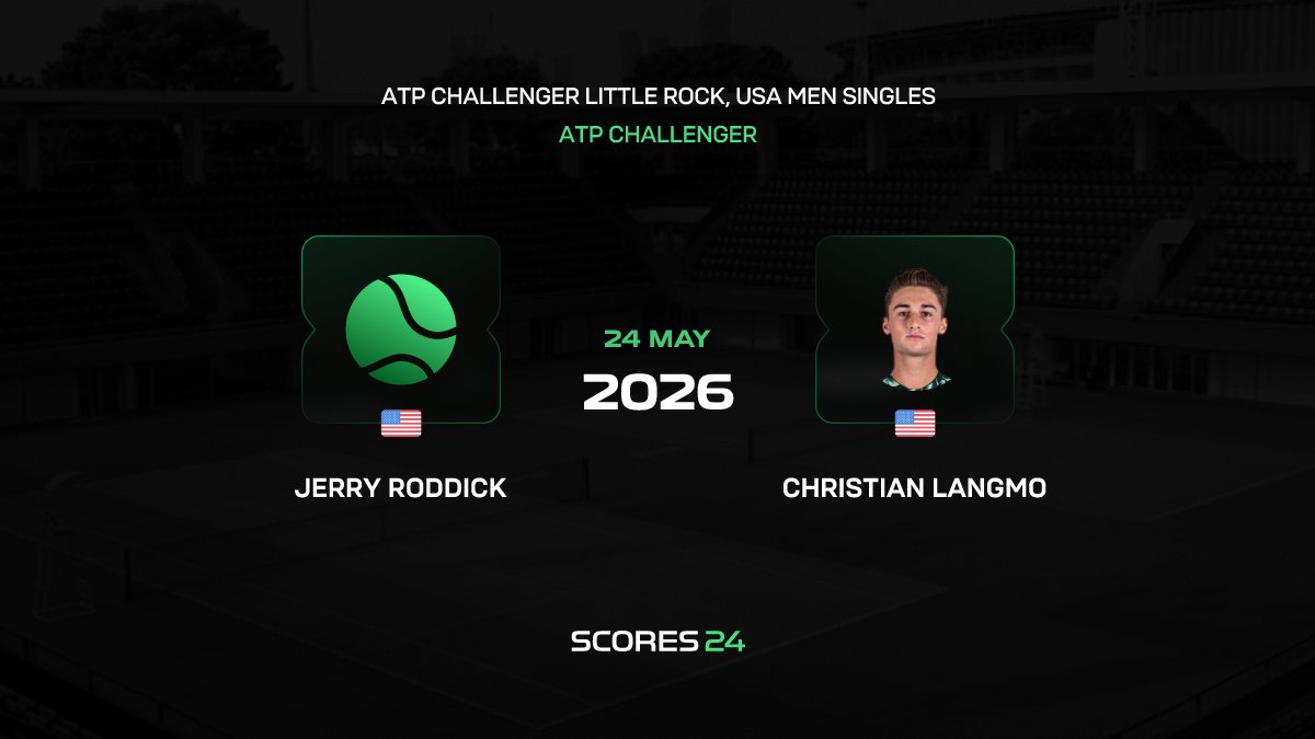 Jerry Roddick vs Langmo Match today on 24 May 2026