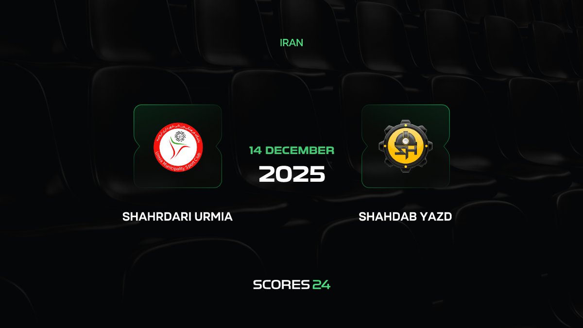 Shahrdari Urmia vs Shahdab Yazd Match today on 14 December 2025