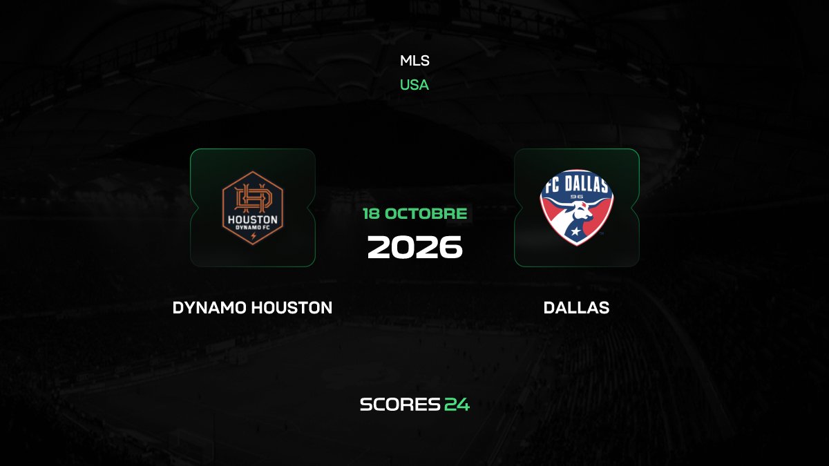 Houston Dynamo to host FC Dallas in MLS match on October 18, 2026